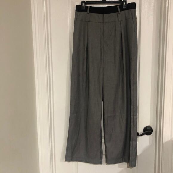 Commense Women's Dress‎ Pants Straight Leg Pleated Casual Gray Size Large NWT - Picture 3 of 7